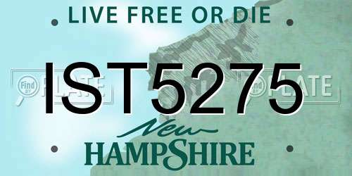 IST5275 New Hampshire License Plate