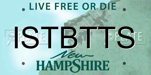 ISTBTTS New Hampshire License Plate