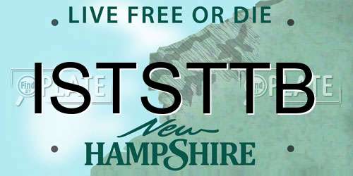 ISTSTTB New Hampshire License Plate