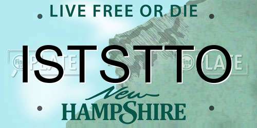 ISTSTTO New Hampshire License Plate