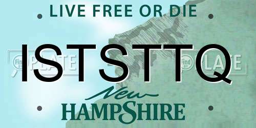 ISTSTTQ New Hampshire License Plate