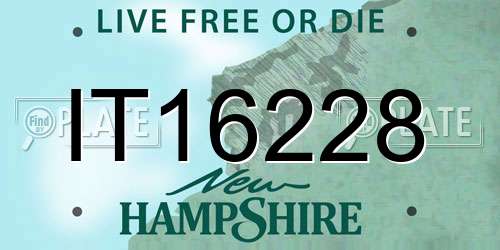 IT16228 New Hampshire License Plate