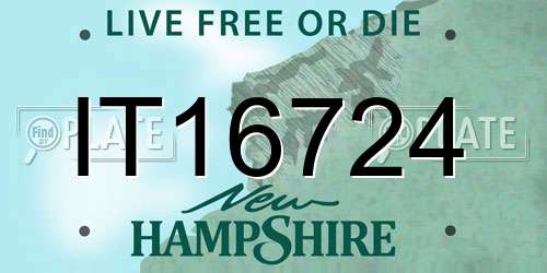 IT16724 New Hampshire License Plate
