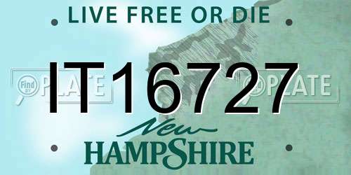IT16727 New Hampshire License Plate