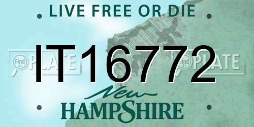 IT16772 New Hampshire License Plate