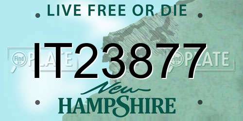 IT23877 New Hampshire License Plate
