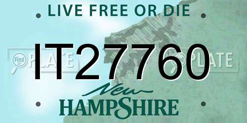 IT27760 New Hampshire License Plate