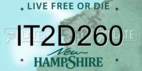 IT2D260 New Hampshire License Plate