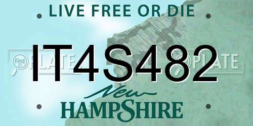 IT4S482 New Hampshire License Plate