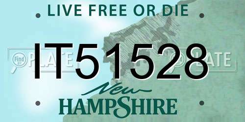 IT51528 New Hampshire License Plate