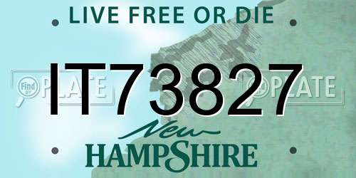 IT73827 New Hampshire License Plate