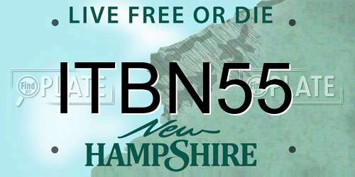 ITBN55 New Hampshire License Plate