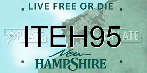 ITEH95 New Hampshire License Plate