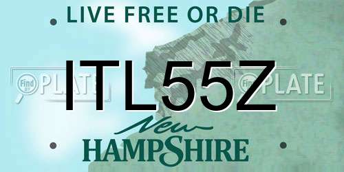 ITL55Z New Hampshire License Plate