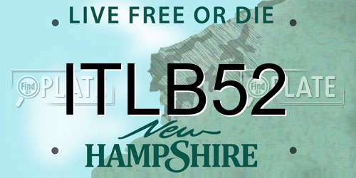 ITLB52 New Hampshire License Plate