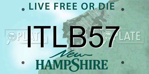 ITLB57 New Hampshire License Plate