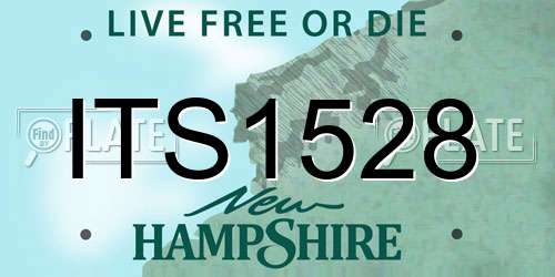 ITS1528 New Hampshire License Plate