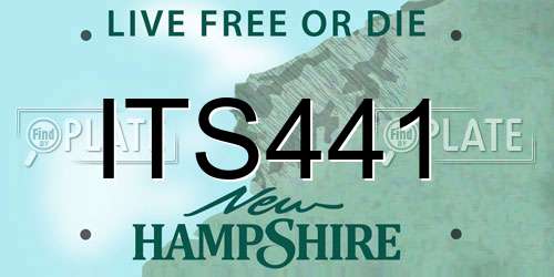 ITS441 New Hampshire License Plate
