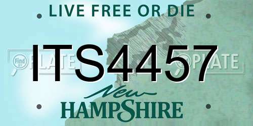 ITS4457 New Hampshire License Plate