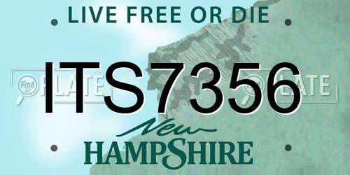 ITS7356 New Hampshire License Plate