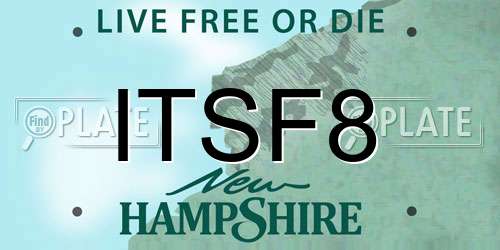 ITSF8 New Hampshire License Plate