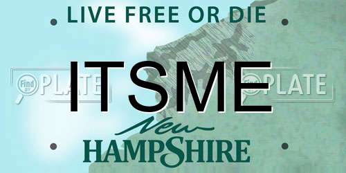 ITSME New Hampshire License Plate