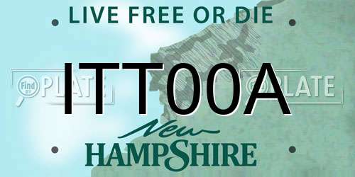 ITT00A New Hampshire License Plate