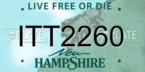 ITT2260 New Hampshire License Plate