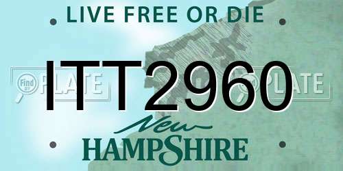 ITT2960 New Hampshire License Plate