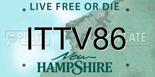 ITTV86 New Hampshire License Plate