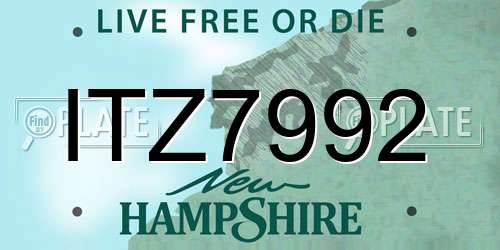 ITZ7992 New Hampshire License Plate