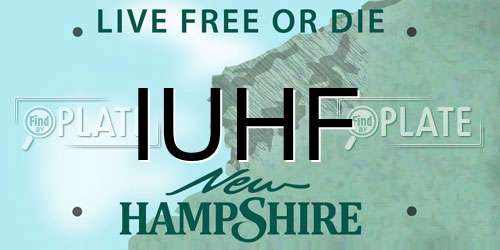 IUHF New Hampshire License Plate