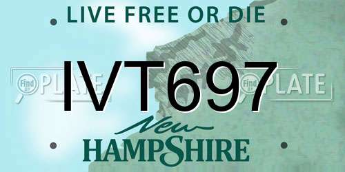 IVT697 New Hampshire License Plate