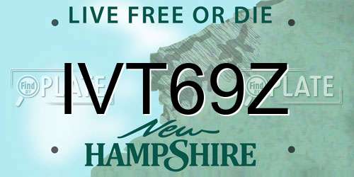 IVT69Z New Hampshire License Plate