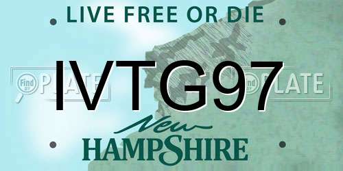 IVTG97 New Hampshire License Plate