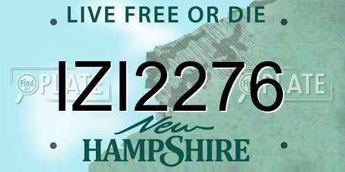 IZI2276 New Hampshire License Plate
