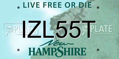 IZL55T New Hampshire License Plate
