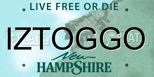 IZTOGGO New Hampshire License Plate