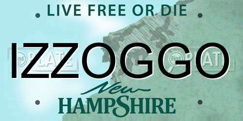 IZZOGGO New Hampshire License Plate