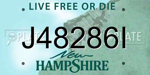 J48286I New Hampshire License Plate