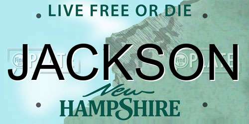 JACKSON New Hampshire License Plate
