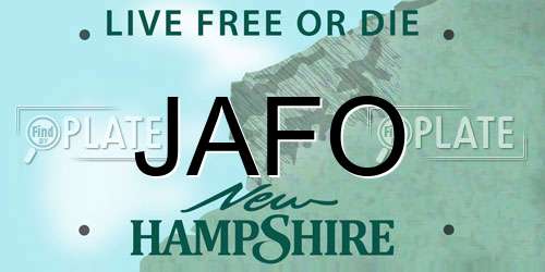 JAFO New Hampshire License Plate
