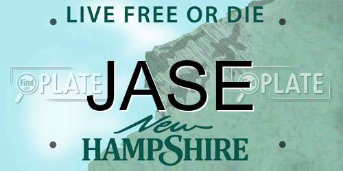 JASE New Hampshire License Plate