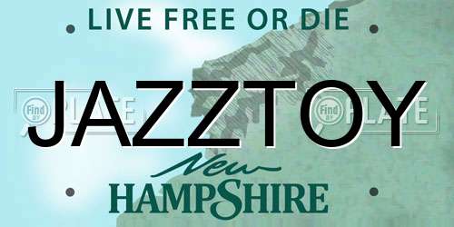 JAZZTOY New Hampshire License Plate