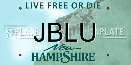 JBLU New Hampshire License Plate