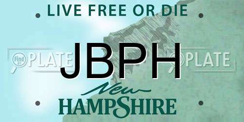 JBPH New Hampshire License Plate