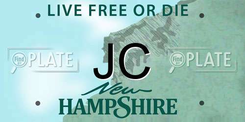 JC New Hampshire License Plate