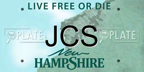 JCS New Hampshire License Plate