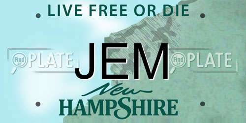 JEM New Hampshire License Plate