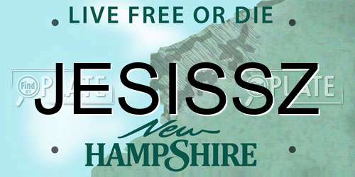 JESISSZ New Hampshire License Plate